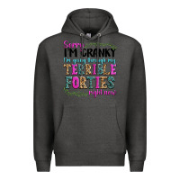 Charcoal Heather sorry im cranky im going through my terrible forti Premium Hoodie - texasbilliewilder