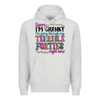 Dove Grey sorry im cranky im going through my terrible forti Premium Hoodie - texasbilliewilder
