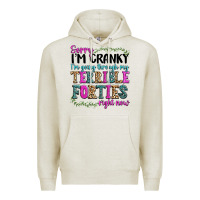 Oatmeal Heather sorry im cranky im going through my terrible forti Premium Hoodie - texasbilliewilder