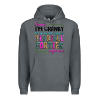 Rock sorry im cranky im going through my terrible forti Premium Hoodie - texasbilliewilder