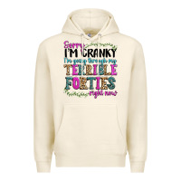 Tofu sorry im cranky im going through my terrible forti Premium Hoodie - texasbilliewilder