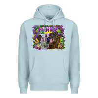 Blue Mist Mardi Gras Heifers Premium Hoodie - RanaPortraitStore