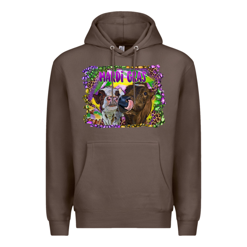 Mardi Gras Heifers Premium Hoodie by RanaPortraitStore | Teevron