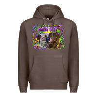Coffee Mardi Gras Heifers Premium Hoodie - RanaPortraitStore