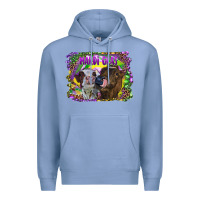 Colony Blue Mardi Gras Heifers Premium Hoodie - RanaPortraitStore