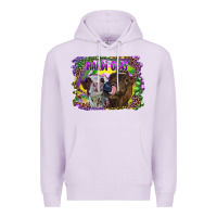 Lilac Mardi Gras Heifers Premium Hoodie - RanaPortraitStore