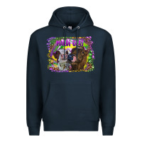 Navy Mardi Gras Heifers Premium Hoodie - RanaPortraitStore