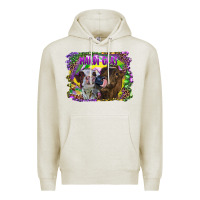 Oatmeal Heather Mardi Gras Heifers Premium Hoodie - RanaPortraitStore