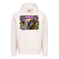 Pale Pink Mardi Gras Heifers Premium Hoodie - RanaPortraitStore