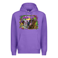 Purple Mardi Gras Heifers Premium Hoodie - RanaPortraitStore