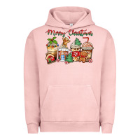 Merry Christmas Gingerbread Coffee Cups Urban Hoodie | Teevron