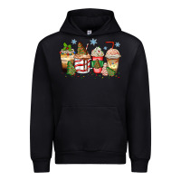 Black christmas tree cake  coffee cups Urban Hoodie - Zillion Design Studio