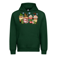 Foreset Green christmas tree cake  coffee cups Urban Hoodie - Zillion Design Studio