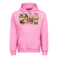 Fuchsia Pink christmas tree cake  coffee cups Urban Hoodie - Zillion Design Studio