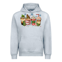 Heather Grey christmas tree cake  coffee cups Urban Hoodie - Zillion Design Studio