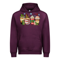 Mauve Wine christmas tree cake  coffee cups Urban Hoodie - Zillion Design Studio