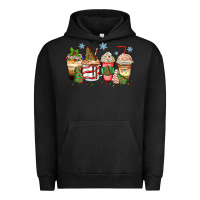 Pigment Black christmas tree cake  coffee cups Urban Hoodie - Zillion Design Studio