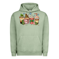 Pigment Oil Green christmas tree cake  coffee cups Urban Hoodie - Zillion Design Studio