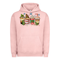 Pigment Salmon christmas tree cake  coffee cups Urban Hoodie - Zillion Design Studio