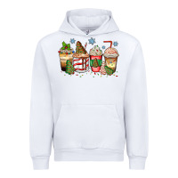 White christmas tree cake  coffee cups Urban Hoodie - Zillion Design Studio