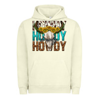 Howdy Howdy Howdy Western Bull Skull Urban Hoodie | Teevron