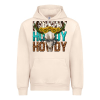 Sandshell howdy howdy howdy western bull skull Urban Hoodie - texasbilliewilder