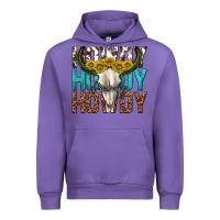 Tulip howdy howdy howdy western bull skull Urban Hoodie - texasbilliewilder