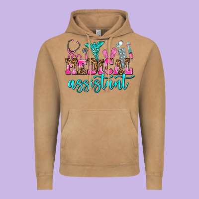 Medical Assistant Vintage Hoodie Designed By Adodesignshop