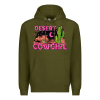 Army Green desert cowgirl Premium Hoodie - Zillion Design Studio