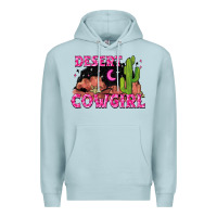 Blue Mist desert cowgirl Premium Hoodie - Zillion Design Studio