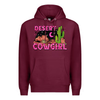 Burgundy desert cowgirl Premium Hoodie - Zillion Design Studio