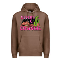 Chestnut desert cowgirl Premium Hoodie - Zillion Design Studio