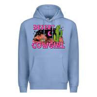 Colony Blue desert cowgirl Premium Hoodie - Zillion Design Studio