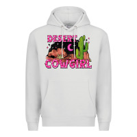Dove Grey desert cowgirl Premium Hoodie - Zillion Design Studio