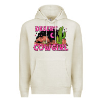 Oatmeal Heather desert cowgirl Premium Hoodie - Zillion Design Studio