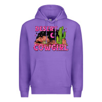 Purple desert cowgirl Premium Hoodie - Zillion Design Studio