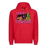 Red desert cowgirl Premium Hoodie - Zillion Design Studio
