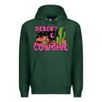Sports Green desert cowgirl Premium Hoodie - Zillion Design Studio