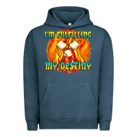 Pigment Midnight Navy i m fulfilling my destiny Urban Hoodie - texasbilliewilder
