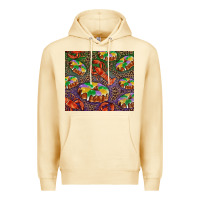 Pina Colada Mardi gras king cake and crawfish Premium Hoodie - RanaPortraitStore