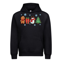 Black christmas gingerbread cookies Urban Hoodie - Zillion Design Studio