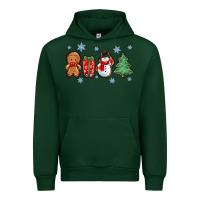 Forest Green christmas gingerbread cookies Urban Hoodie - Zillion Design Studio