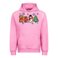 Fuchsia Pink christmas gingerbread cookies Urban Hoodie - Zillion Design Studio
