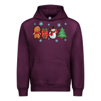 Mauve Wine christmas gingerbread cookies Urban Hoodie - Zillion Design Studio