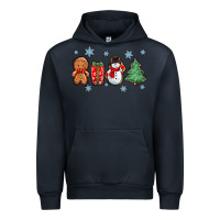 Navy christmas gingerbread cookies Urban Hoodie - Zillion Design Studio