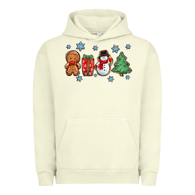 Christmas Gingerbread Cookies Urban Hoodie by Zillion Design Studio | Teevron