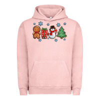 Pigment Salmon christmas gingerbread cookies Urban Hoodie - Zillion Design Studio