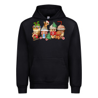 Christmas Gingerbread Coffee Cups Urban Hoodie | Teevron