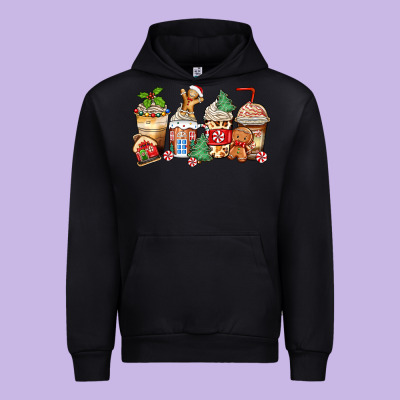 Urban Hoodie christmas gingerbread coffee cups
