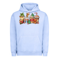 Pigment Grape Ice christmas gingerbread coffee cups Urban Hoodie - Zillion Design Studio